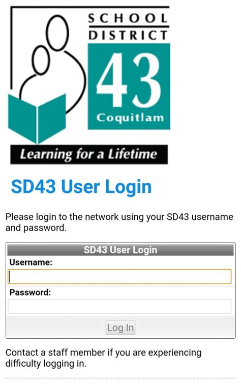 my sd43 login.